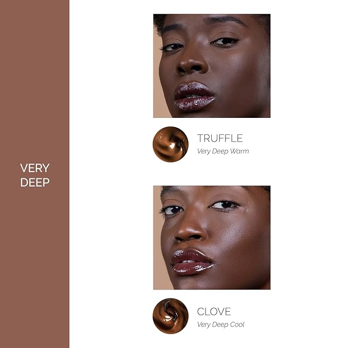 OFIR Skin Satin Medium Coverage Foundation | Buildable, Non-Creasing Finish | Vegan, Cruelty-Free, Paraben-Free Makeup | Blue Light Protection | 1 FL OZ (Clove - Very Deep Cool)