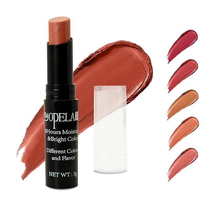 5 Pack Tinted Lip Balm Stocking Stuffers Tinted Chapstick - Moisturizing Lips - No petroleum, Chemicals, Gluten, or Phthalat