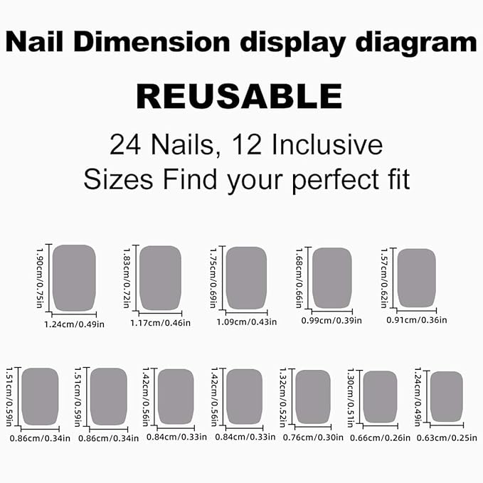 24Pcs Square Press on Nails Short Fake Nails French Tip False Nails with Flower Design Cute Acrylic Nails Full Cover Artificial Nails Glossy Nude Glue on Nails Stick on Nails for Women Manicure