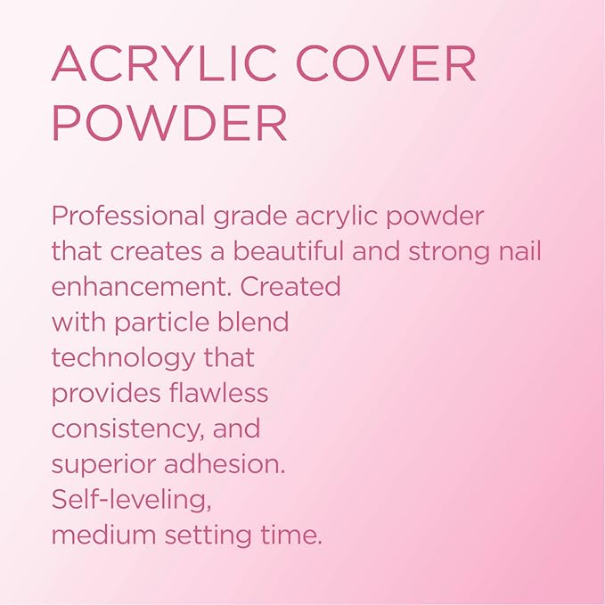 Young Nails Acrylic Powders, Cover - Created For a Flawless Consistency And Superior Adhesion - Cover Powder Begins To Set in 75 Seconds - Available in 45 gram, 85 gram, and 660 Gram Size Options