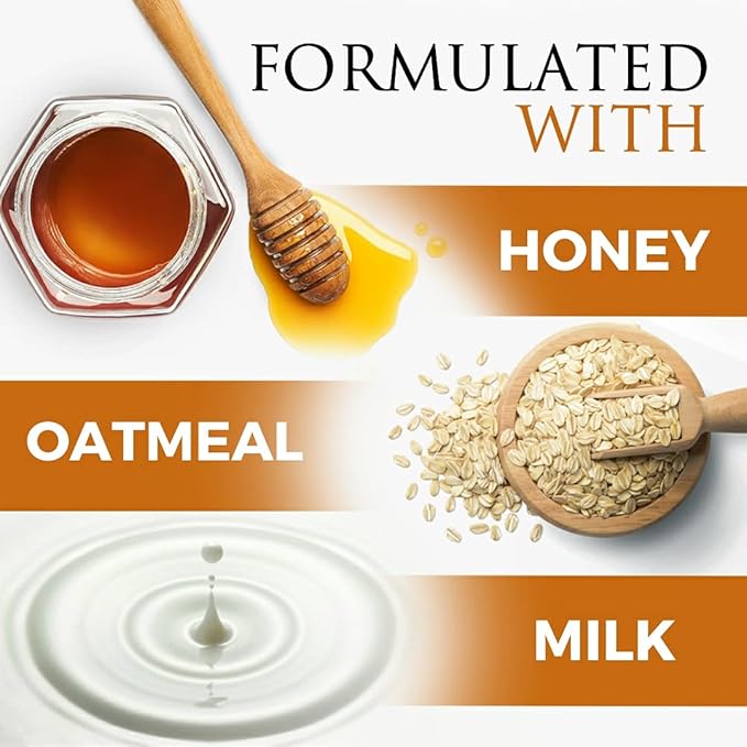 Legend's Creek Farm, Whipped Goat Milk Body Butter, Hydrating Moisturizer with Organic Shea Butter & Grape Seed Oil, Purifying & Toning, Handmade in USA, 8 Oz Jar (Oatmeal, Milk & Honey B.B.)