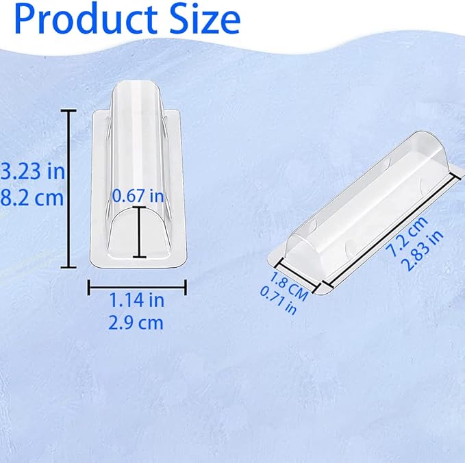 WESAPPINC Clear Chapstick Pouch Plastic Lip Balm Pouches for Gift Cards & Money Cards,Lip Balm Plastic Cover with Adhesive (60PACK)