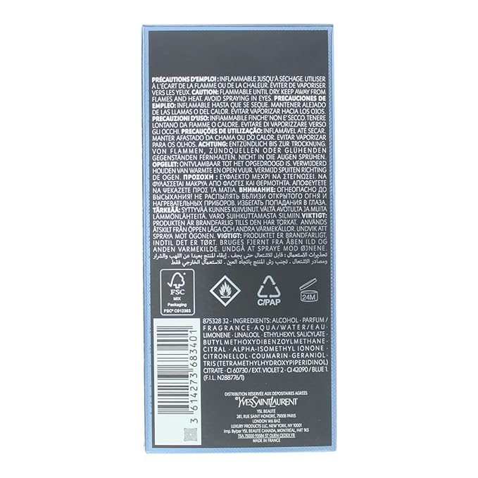 YVES SAINT LAURENT Y Eau De Toilette for Men, 100 ml/3.3 fl oz