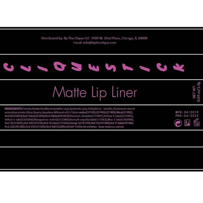 Premium Long Lasting Pink Matte Lip Liner Pencil | Pink Poison