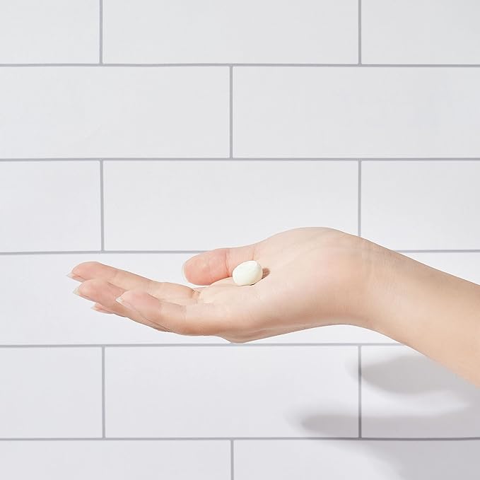 Daily 3 in 1 Facial Cleanser, Exfoliator and Wash-off Mask, Vegan, Cruelty Free, Plastic Free, Travel Friendly, 1 Month Supply Refill (60 Tablets) (Calming)