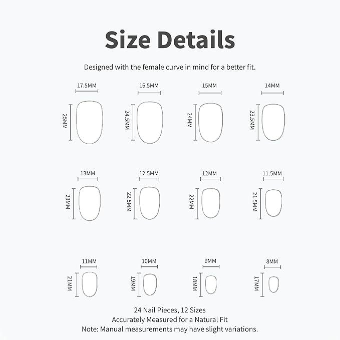 Nude Pink Glitter Cat eye Press-On Nails – 24 Long Oval Nails, 12 Sizes, Glossy Sparkly Design, Elegant & Long-Lasting, Includes Tool Kit, Easy DIY