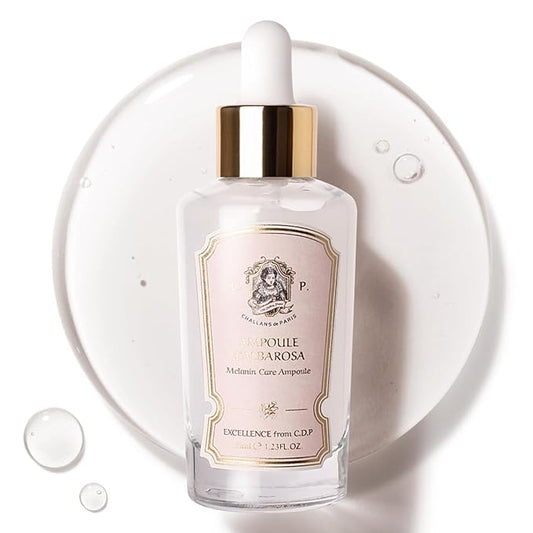 [CHALLANS de PARIS] Ampoule de Albarosa Dark Spot Care Serum – Sun Damage Repair, Brightening & Hydration, Face Ampoule for Even Skin Tone, Lightweight Korean Skincare, 1.23 fl oz