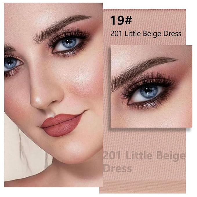 Buildable Matte Eyeshadow Makeup Palette Single - Nude Pink Shades | Creamy Pressed Powder for Easy Blending | Mini Travel Palette for Women | Everyday Natural Eye Makeup