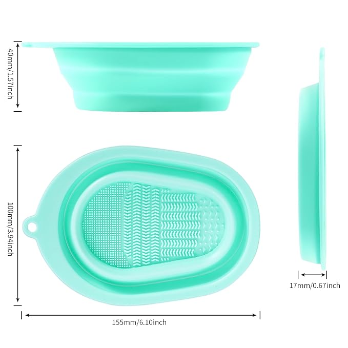 DUcare Makeup Brush Cleaner Shampoo Soap Solid Brush Cleaning Mat Removes Cosmetic Color Brush Cleaner Pad for Cleaning Makeup Sponges Brushes