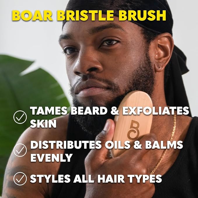 Beard Club Premium Beard Growth Kit - Growth Oil, Vitamins, Vitamin Spray & Boar Bristle Brush - Gift Set