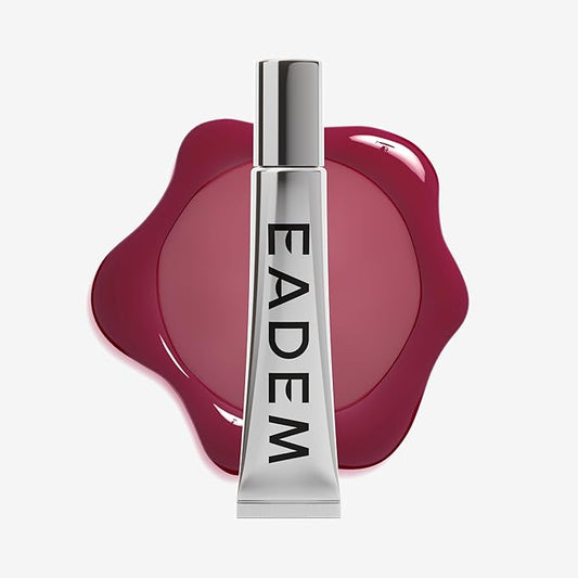 EADEM Le Chouchou Lip Softening Balm, Lip Gloss for Women, Lip Plumper & Lip Mask, Overnight Hydrating & Moisturizing Luxury Lip Balm, 0.5 oz, Bissap Glaze