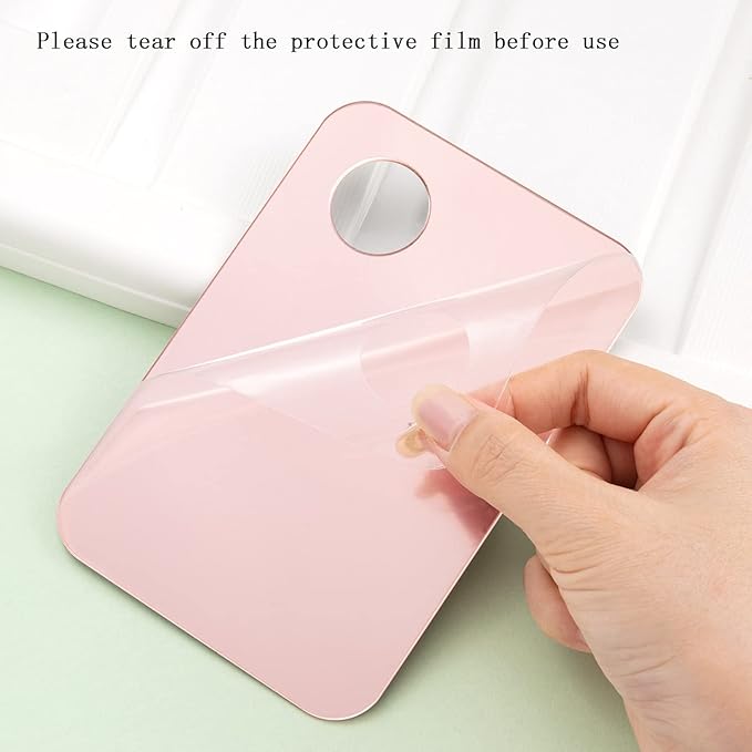 2 Pack Makeup Palette with Spatula,Acrylic Cosmetic Nail-art