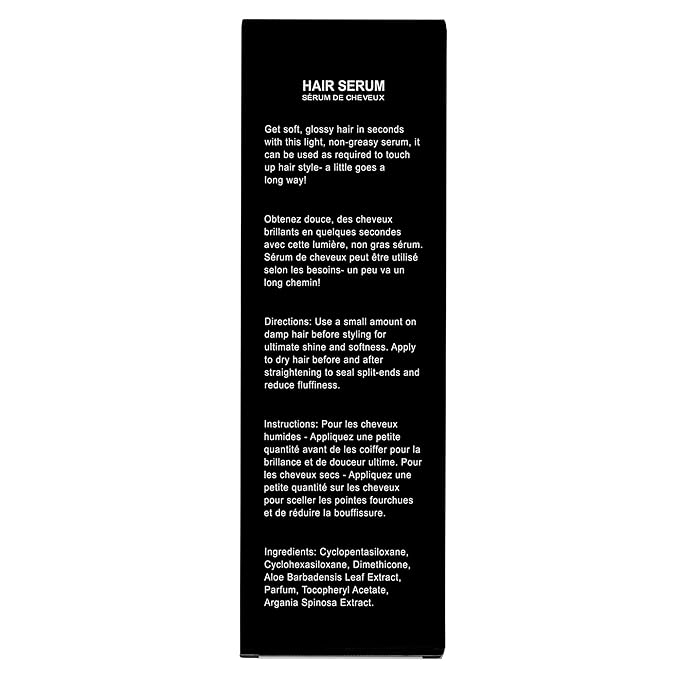 Herstyler Argan Oil Serum for Natural Shine - Anti-Frizz Straightening Serum for Damaged Tresses (Pack of 2)