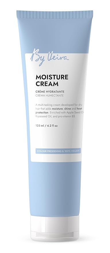 Moisture Cream 4.2 Fl Oz, For Frizzy/Dry Hair, Provitamin B5 & Rapeseed oil for Moisturising & Great Shine, Colour preserving & 100% vegan