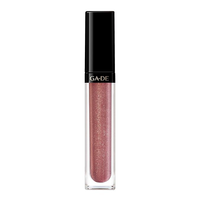 GA-DE Crystal Lights Lip Gloss, 815 - Enriched with Light-Reflecting Crystal Pearls - Smooth Silky, Rich Color - Moisturizes and Adds Shine - 0.2 oz