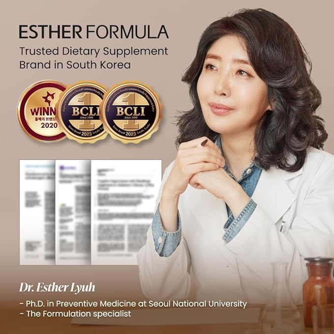 ESTHER FORMULA Liposomal Glutathione Direct 3packs (284mg*90strips) Glutathione Strips, Korean Beauty Supplement Made in USA for antioxidant, Even Skintone, K-Beauty (3)