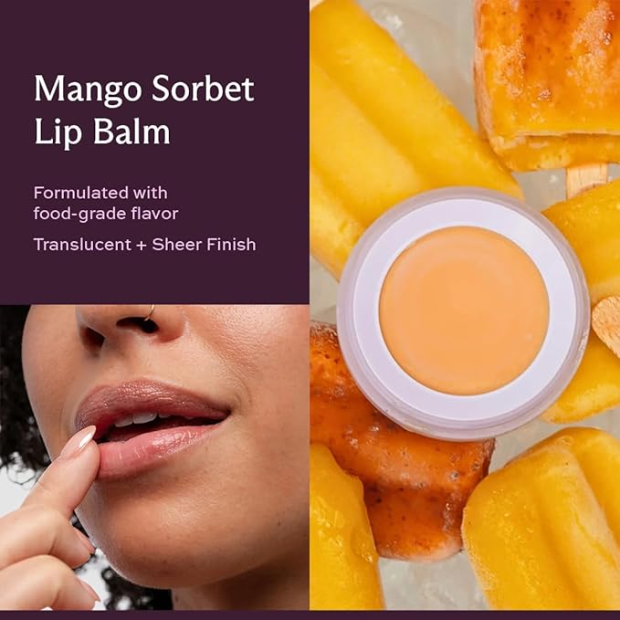 Subtl Staks Summer Lip Balm Trio – Hydrating, Stackable Travel Lip Balms with Mango Sorbet, Zestination Coco & Original Flavors