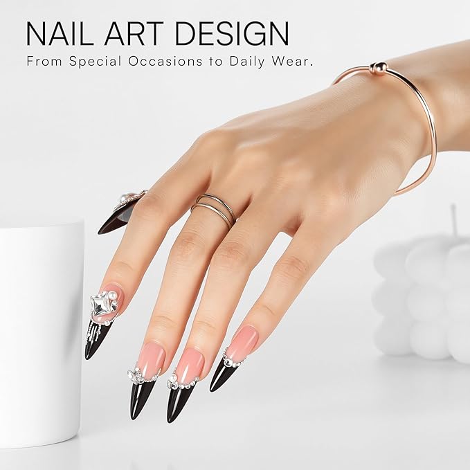 Makartt Gel Nail Polish Kit: Black White Nail Polish Set Noir & Blanc Soak Off Nail Gel Polish LED Required UV Gels Polish Kit Black Nails White Gel Paint for Nail Art Salon Home DIY 2Pcs