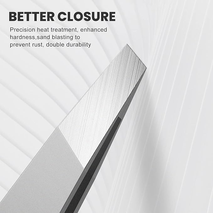 Stainless Steel Precision Eyebrow Tweezers Flat Tweezers for Eyebrows for Women-for Facial Hair and Ingrown Hair Removal Beauty Tools