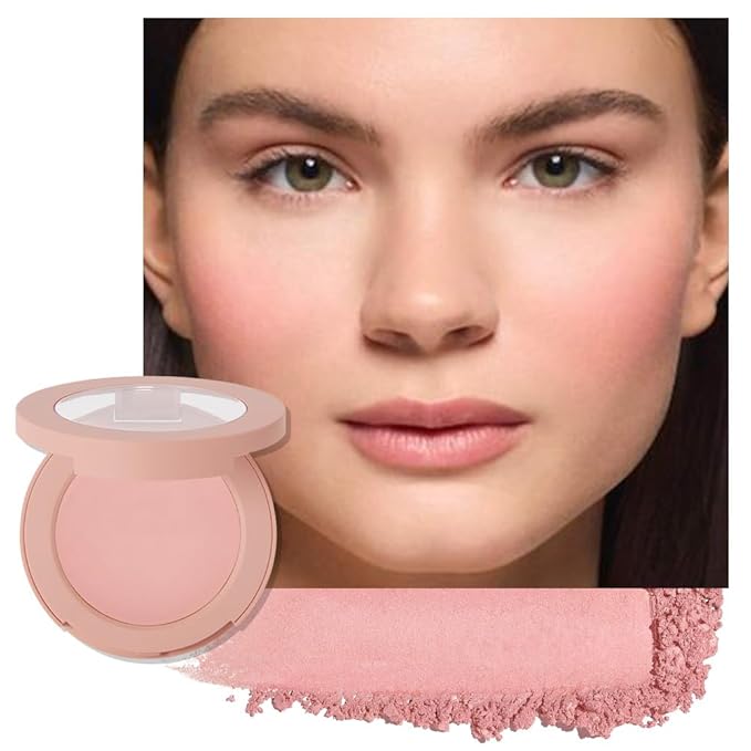 Blush for Cheeks,Pink Peach Powder Matte Blush Palette Cheeks Face Makeup for Older Women,Lightweight,Smooth,Blendable,Fade and Transfer-Resistant,Effortless Matte Natural Finish,Vegan & Cruelty Free