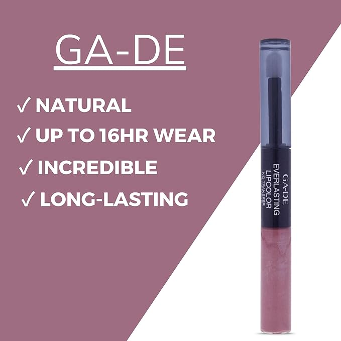 GA-DE Everlasting Lip Color, 28 - Full Coverage, Non-Oily, Moisturizing, Long Lasting Lipstick - Dries Quickly into Ultra-Thin Film - 0.28 oz