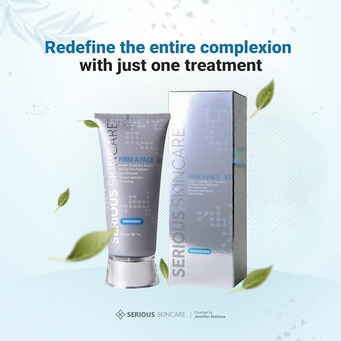 Serious Skincare Firm A Face XR - Instant Temporary Skin Tightener - Invisible Lift for Face and Neck with Retinol - Anti-Aging to Reduce the Look of Fine Lines, Wrinkles and Large Pores - 3.2 Fl Oz