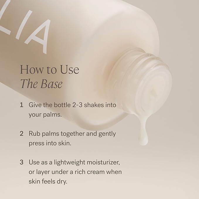 ILIA - The Base Face Milk Essence + Lightweight, Layerable Moisturizer | Hydrate, Smooth, Soothe, Strengthen | Non-Toxic, Vegan, Cruelty-Free, Clean Makeup (Travel Size, 1 fl oz | 30 ml)