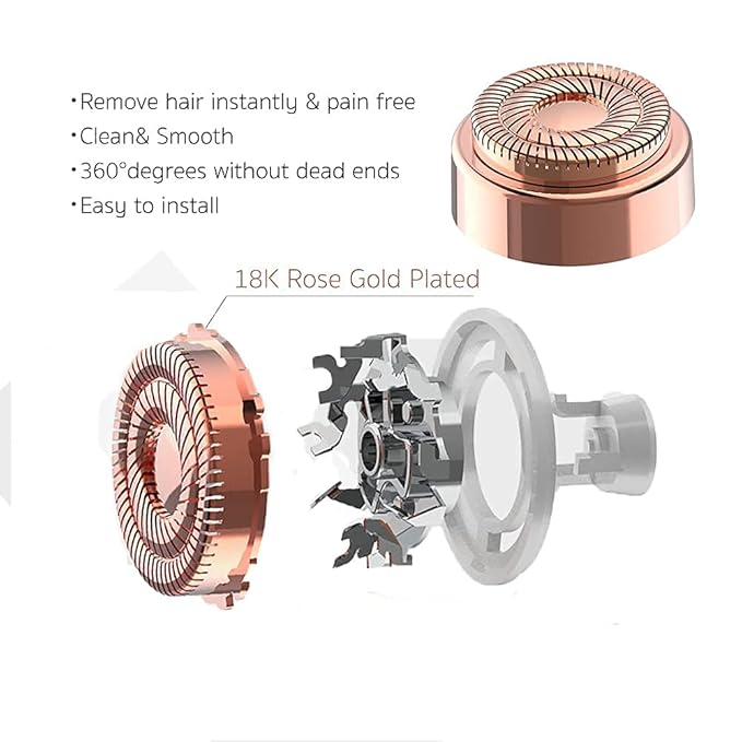 Replacement Heads for Flawless Facial Hair Remover Gen 2, Replacement Blades for Finishing Touch Flawless Hair Removal Generation 2