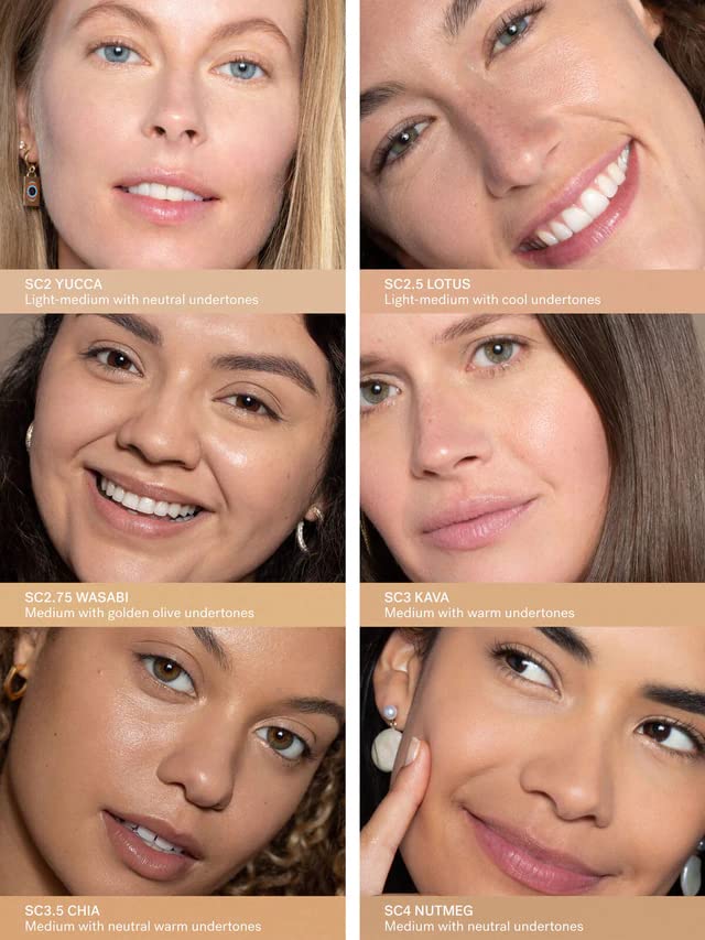 ILIA - True Skin Serum Concealer | Non-Comedogenic, Cruelty-Free, Vegan, Safe For Sensitive Skin, Reduces Appearance of Dark Circles + Blemishes (Wasabi SC2.75, 0.16 oz | 5 ml)