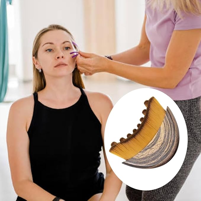 New Lymphatic Contour Face Brush, Dry Brushing Face Brush, Lymphatic Drainage Massager for Face, Chin & Jawline Sculpting,Fits to The Skin to Relieve Fatigue (2PCS)