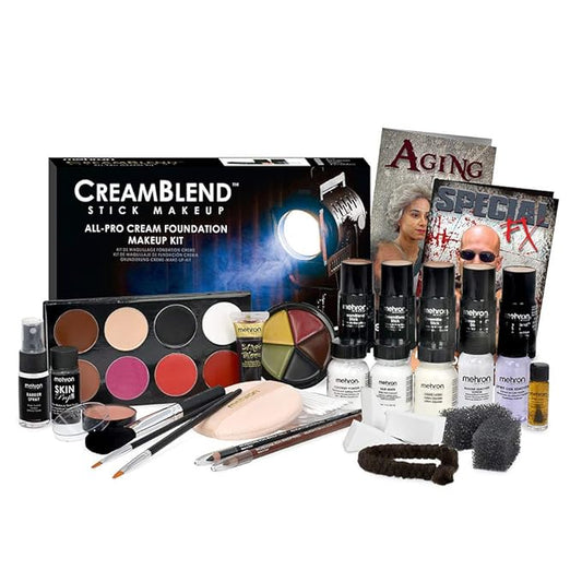 Mehron Makeup Creamblend All-Pro Student Makeup Kit (Olive)