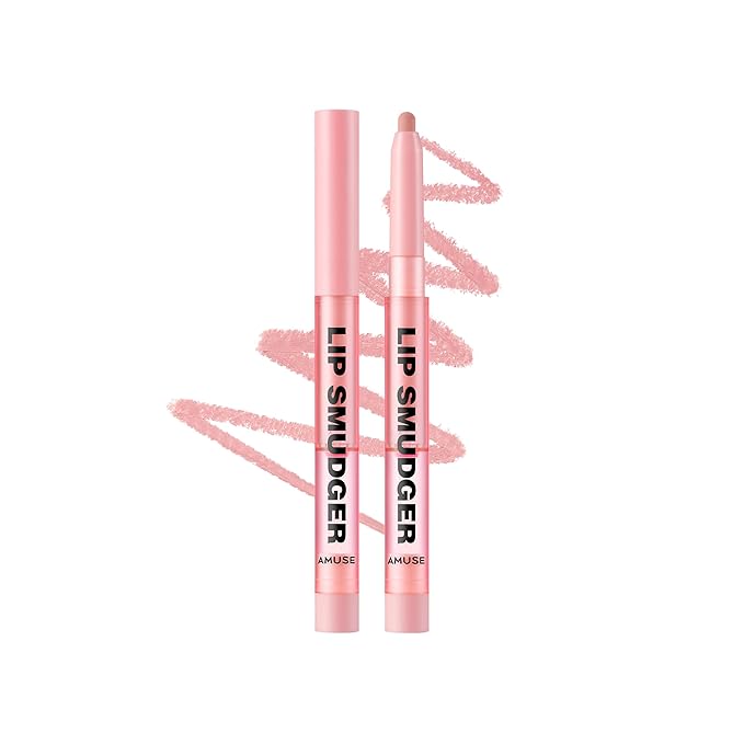 Amuse Seoul Lip Smudger (02 ROSE) | nude rose | lip liner, matte, creamy, soft, velvety, cruelty-free, lipcare, long-lasting, multiuse, vegan