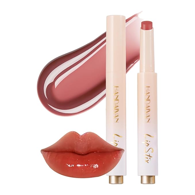 Lip Balm Click Slick, Honey Melting Lip Glow Oil, Moisturizing and Long-lasting Lip Plumper, Non Sticky Lipstick with Coconut Oil (01 Tomatoes)