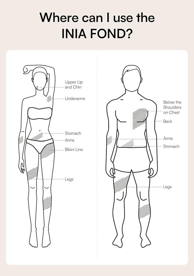 Laser Hair Removal Device for Women and Men, INIA Fond Hair Remover with Long-Lasting in Hair Reduction for Body&Face, Safe at-home Results for Armpits, Bikini and Legs