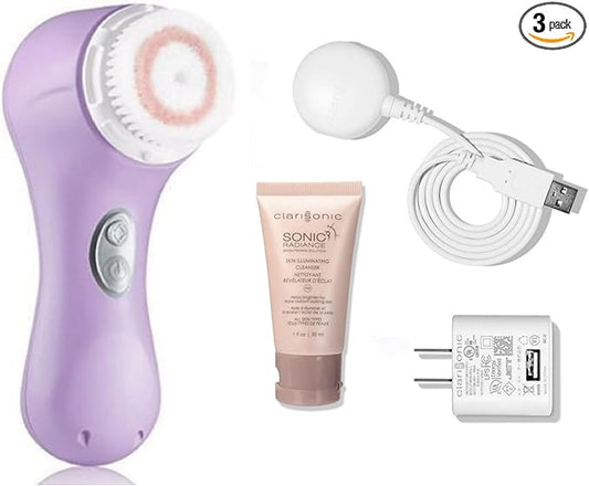 Clarisonic Mia 2 Sonic Facial Skin Cleansing Brush System | Added to Transparency Portal Cleansing System (Lavender)