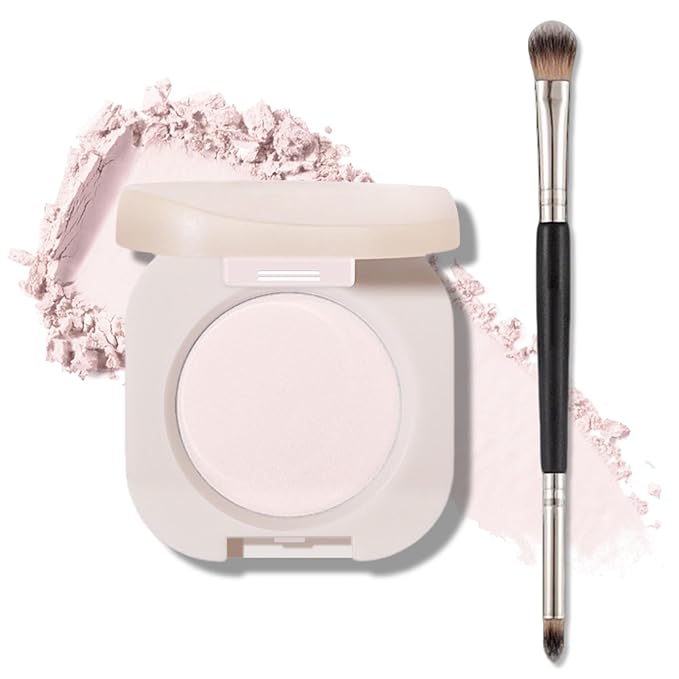 Single Eyeshadow,Lightweight Matte Eye Shadow Palette,Ultra-fine Smooth Powder,Blendable Formula,Daily Matte Eyes Makeup,Sombras de Ojos Profesional (01 Moonlight)