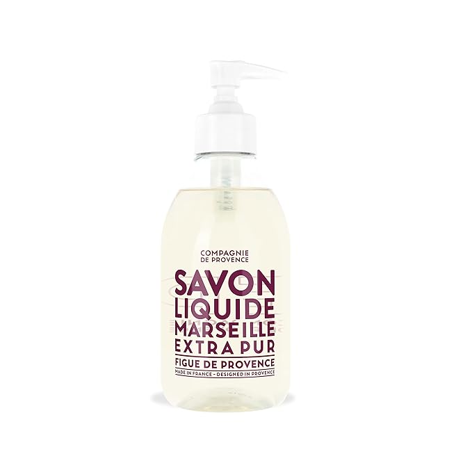 Compagnie de Provence Savon de Marseille Extra Pure Liquid Soap - Fig of Provence - 10 Fl Oz Plastic Pump Bottle