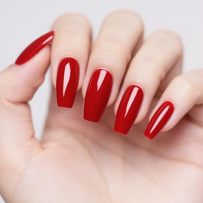 Medium Coffin Nail Tips, SSWSBYKE 300pcs Soft Gel Nail Tips for Full Cover Pre-Shaped Acrylic Fake Nails Tips 15 Sizes Half Matte Press On Nails for Extension Home DIY Salon