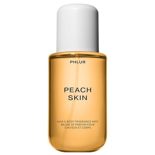 PHLUR Peach Skin Body Mist - Hair & Body Mist Fragrance - Peach, Plum, Bergamot, Milky Sandalwood & White Freesia Body Spray
