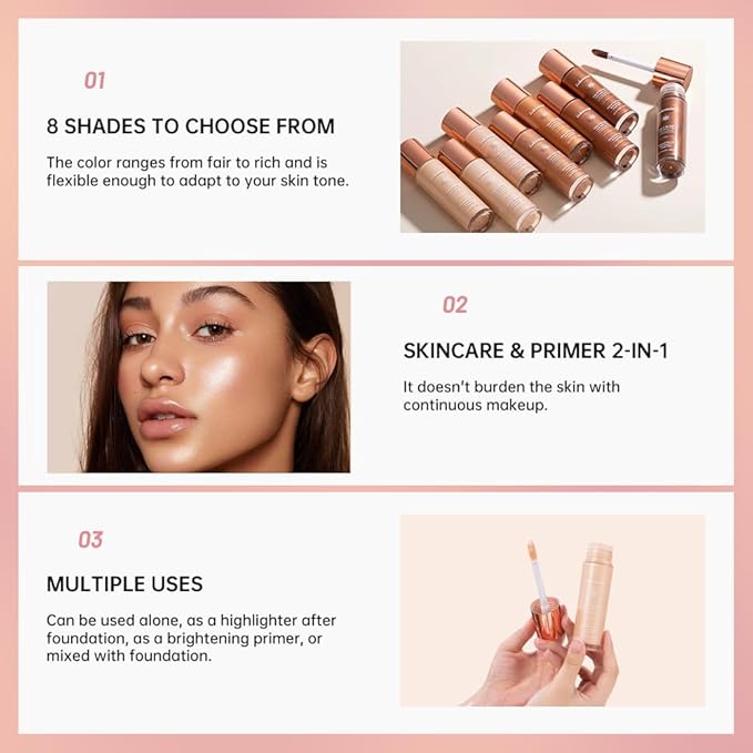 Halo Glow Liquid Face Filter, Complexion Booster For A Glowing, Soft-Focus Look, Infused With Hyaluronic Acid, Vegan & Cruelty-Free 1.06 OZ/31.5ml -08