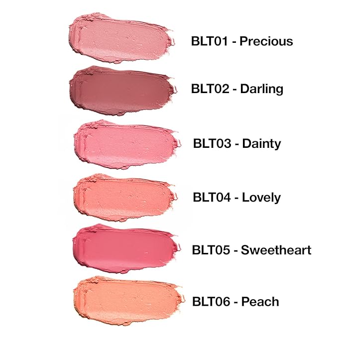 Palladio I'm Blushing 2-in-1 Cheek and Lip Tint, Buildable Lightweight Cream Blush, Sheer Multi Stick Hydrating formula, All day wear, Easy Application, Shimmery, Blends Perfectly onto Skin, Dainty
