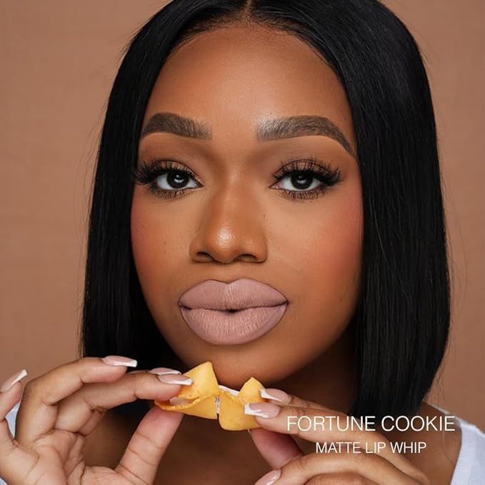 Beauty Bakerie Lip Whip Liquid Lipstick for Women, Waterproof Lip Gloss, Tint, Stain Long Lasting Hydrating Moisturizer, Matte or Metallic, 3.5mL, Fortune Cookie