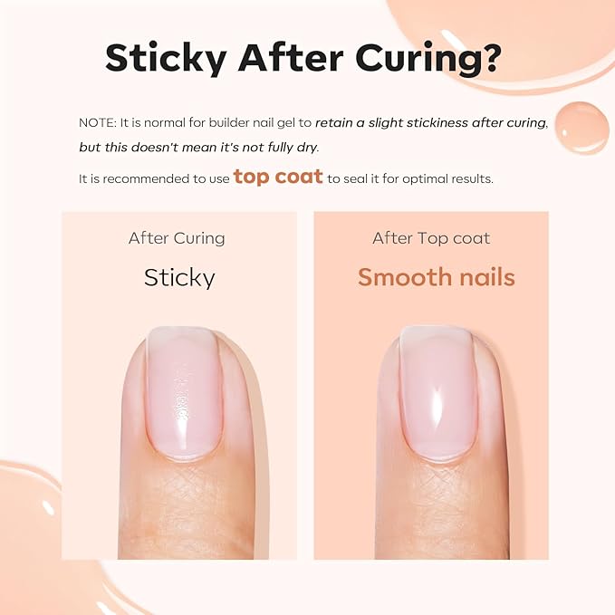 modelones Builder Nail Gel, 8-in-One Gold Shimmer Builder, Champagne Sparkle Glitter Rubber Color Base Gel Polish LED Lamp Cured, Apex Building Strengthener Extension for Home DIY Salon Girls