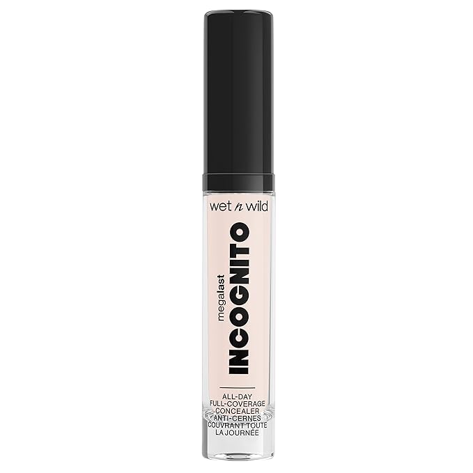 wet n wild Mega Last Incognito All-Day Full Coverage Liquid Matte Concealer, Fair Beige, 0.18 Ounce