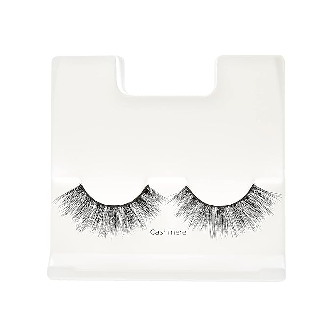KISS Lash Couture LuXtensions Collection False Eyelashes, Flat Lash Technology, Super Slim Lash Band, Real Lash Extension Fibers, Reusable, Contact Lens Friendly Strip Lashes, Style 'Cashmere', 1 Pair