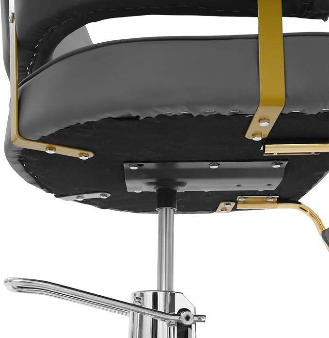 Barber Chair for Hair Stylist Hair Salon Chair with Heavy Duty Hydraulic Pump Height Adjustable 33.86-37.8inch & 360 Degrees Rotation Shampoo Chair for Salon Barbershop