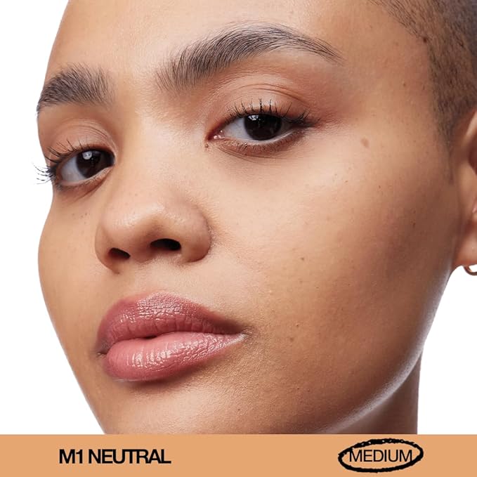 about-face THE PERFORMER Skin-Focused Foundation M1Neutral – Medium Coverage, Long-Wear, Breathable & Buildable Base – Clean, Vegan, Hydrating Formula with Blue Agave & Chlorella – 1.08oz