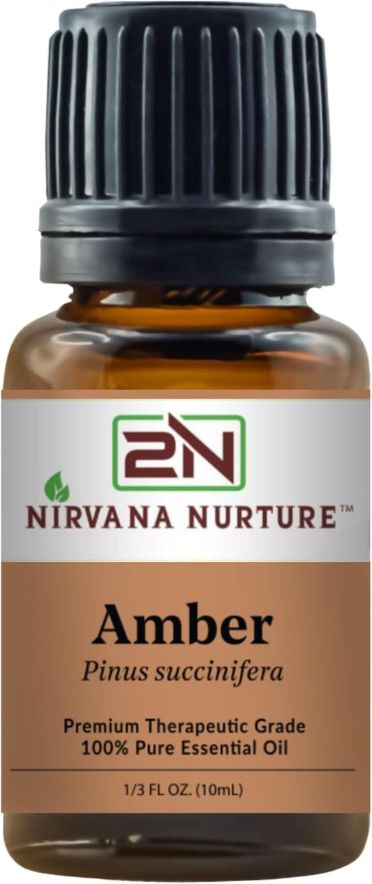 Amber Essential Oil 100% Pure Premium Therapeutic Grade, Undiluted