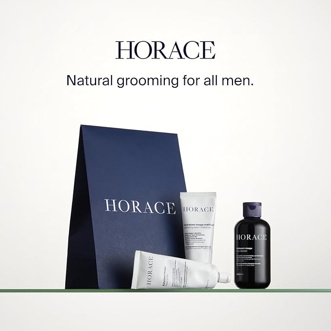 HORACE Face Cleanser for Men - Purifying Gel Against Excess Sebum - Gentle Skincare for All Skin Types - Unscented, 200 ml