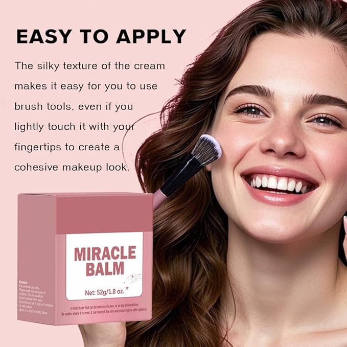 Multi Glow Balm - Hydrating, Lightweight, and Blendable Creamy Blush for Cheeks, Lips, and Eyes, Radiant Skin Finish (#2 Earth Rose, 1Pc)